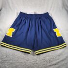Mitchell & Ness NCAA Michigan Wolverines Men’s Size XL Blue 1991 Road Shorts NWT