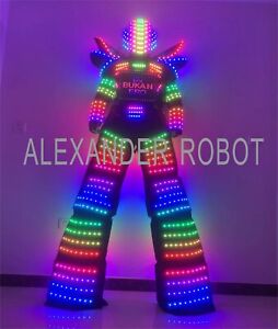 LED Robot Costume  Rainbow big robot- included shipping