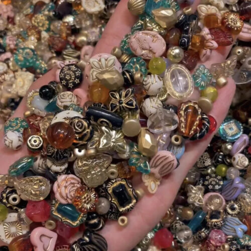 Vintage Now Bulk Jewelry bead Lot 130Pc ALL Brand New Untested 200+Mix and Match