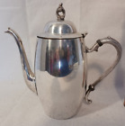 Vintage SM Silver Plated Marked Teapot with Decorative Finial