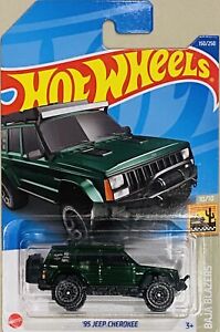 Hot Wheels ‘95 Jeep Cherokee Green 2022 H Case (SALE)