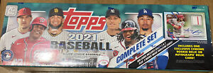 2021 Topps Baseball Complete Set Box with 1 RC Relic & 5 Rookie Variations