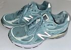 New Balance Womens 990 V4 Gray Suede Running Shoes Size 6.5B Made In USA W990GL4