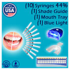 Teeth Whitening Kit(10)Gels (2)Trays (1) White LED Light Professional 44% Bleach