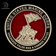 US Marine Corps Uncommon Valor Common Virtue Challenge Coin