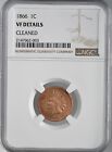 1866  1C INDIAN HEAD CENT NGC VF DETAILS 