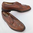Vintage Florsheim Imperial V-cleat 5-nail Pebbled Longwings Wingtip Brogue Shoes