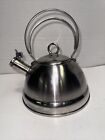 Vintage BETTY CROCKER 18/10 Stainless Steel Whistling Tea Kettle Teapot 2Qt