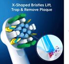 Oral-B FlossAction X Shaped Bristle Electric Rechargeable Toothbrush Brush Heads
