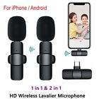 Wireless Lavalier Microphone Video Recording Mini Mic Live For iPhone/Android