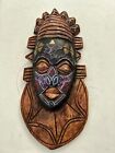 AFRICAN FESTIVAL WOOD BEADED MASK GHANALIAN COLLECTION VINTAGE