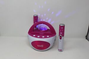 Karaoke Machine Bluetooth Portable RockJam RJK-POP-DUO 2 Microphone Tested Pink