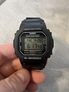 Casio G-Shock DW5600E-1V Mens Classic Black Resin Digital Chronograph Watch