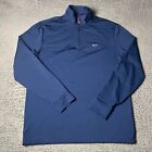 Vineyard Vines Performance Jacket Mens Small Blue Pullover 1/4 Zip Golf Casual