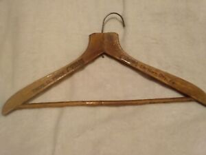 Vintage Curler Clothes Wood Hanger (Elk Horn City, KY.) Those. G. Price