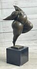 SIGNED MILO ABSTACT FREE AS BIRD ABSTRACT BRONZE STATUE SCULPTURE FIGURINE