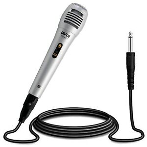 Pyle PDMIK1 Professional Moving Coil Dynamic Handheld Microphone, 6.5 Ft. Cable