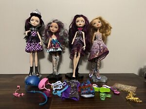 Monster High Ever After High Doll Lot Of 4 Dolls And Accessories