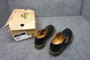 Dr. Martens Womens 8065 Black Leather Mary Janes Shoes 8 Medium