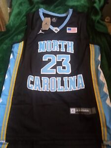 Large Michael Jordan North Carolina Tar Heels Black NCAA Jersey New