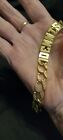 Heavy,  24.08 Gram, 14k Solid gold chain link ID bracelet. Gift Worthy. 2.50 mm.