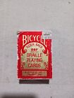 Vintage Bicycle Rider Back Jumbo Index Braille Playing Card Deck Red