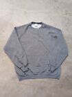 VTG Jerzees Crew Neck Sweater Adult XL Gray Stained USA Made Blank