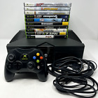 Original Microsoft Xbox Console Bundle with 10 Games + Controller & Cords Tested