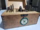 Vintage Staking Tool Kit +Various Bits in  Box + 2 Rare Rolex Stickers