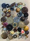 Antique And Vintage Button Lot. Mixed Types.  Over 50 Bottoms.