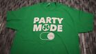 Large NWOT Party Mode ON St Patrick’s Day T- Shirt