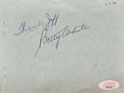 Betty White Hand Signed Autograph Page JSA Golden Girls