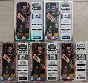 2022-23 Contenders Jusuf Nurkic Base & Playoff Ticket/249(5 LOTS)(FREE SHIPPING)