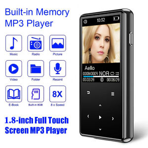 New Listing128GB Support Bluetooth MP4/MP3 Lossless Music Player FM Radio Recorder Sport US