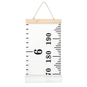 Baby Growth Chart Handing Ruler Wall Decor Kids Canvas Removable Height Chart