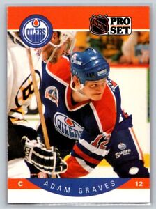 1990-91 Pro Set #84 Adam Graves Edmonton Oilers Rookie Hockey Card