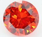 18mm Natural Round Padparadscha Sapphire 32.65ct Diamond Cut VVS Loose Gemstones