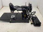 New ListingVINTAGE SINGER FEATHERWEIGHT PORTABLE ELECTRIC SEWING MACHINE, MODEL 221, 1940!