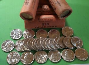 1 Brilliant Uncirculated Silver Washington Quarter ( Mixed Years) from OBW Rolls