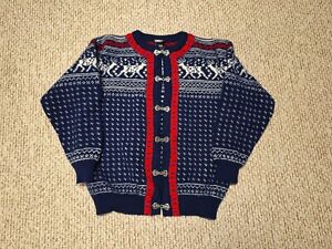 Dale Norway Classic Pure Wool Pullover Sweater XXL Clasp Oslo Cardigan Vintage