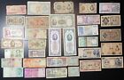 Lot Of 33 Asian China Japan Etc. Vintage Foreign World Currency Money Banknotes