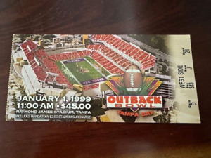 New Listing1999 Outback Bowl Ticket, Tampa Bay