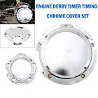 Engine Derby Timer Timing Cover For Harley Twin Cam Softail Dyna Touring Chrome (For: Harley-Davidson)