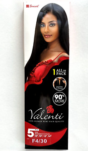 Sensual Collection-Valenti 4 pcs hair bundles+V Closure 100% Human Remi Quality