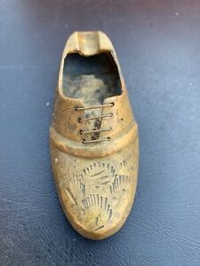 New ListingVintage Brass Etched Ash Tray Shoe - Made in India unique 3” 