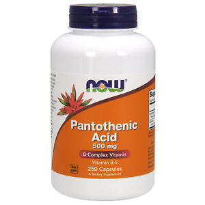 Adrenal Fatigue Hormone Support Pantothenic Acid Vitamin B5 500mg 250 Capsules