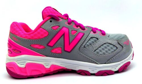 New Balance Kids Running Shoes Tech Ride 680 v3 Lace Up Sneakers Gray Pink New