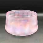 Vintage Benjamin Moore Hand Blown Iridescent Pink Bowl Dish Pilchuck Glass