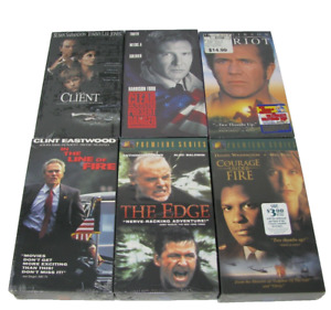 New Listing6 VHS Factory Sealed 90s Action Drama Movies Eastwood Baldwin Denzel Gibson