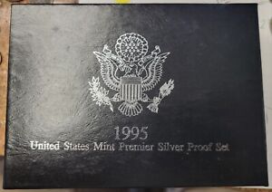 1995 United States Mint Silver Premier Proof Set . Cent-50 Cent